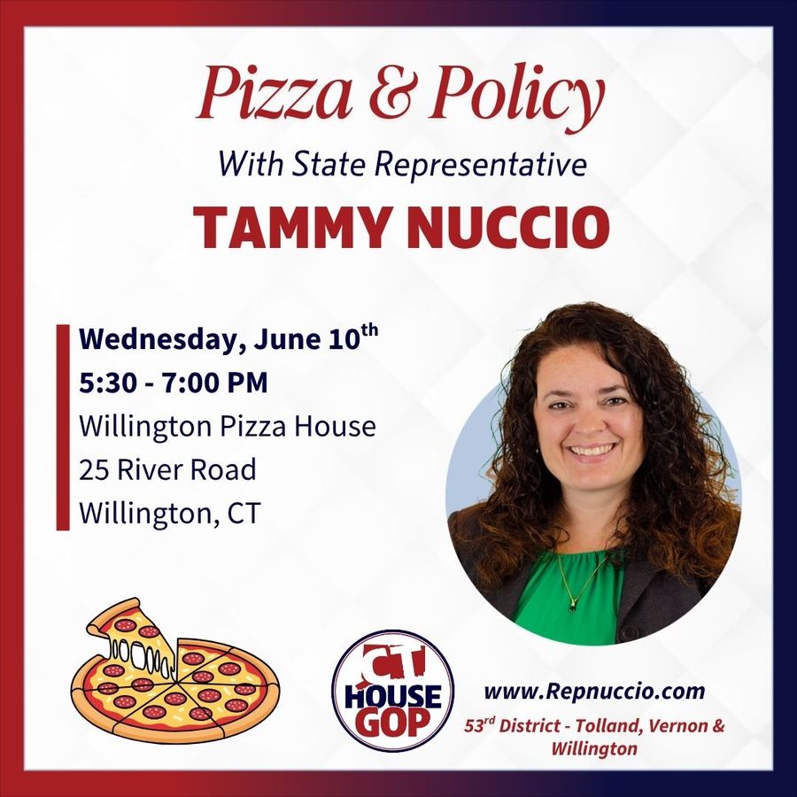Rep. Nuccio Hosting Pizza & Policy Event Open to All Residents
